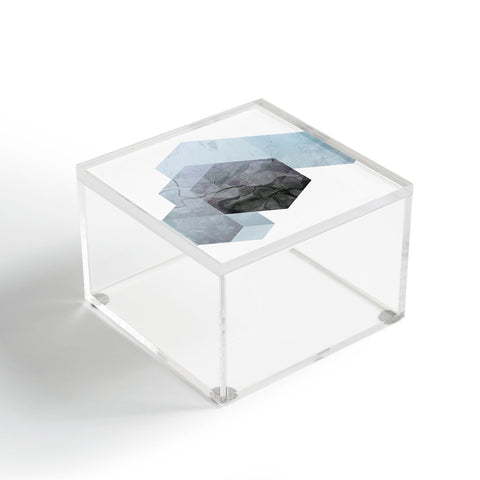 Emanuela Carratoni Neutral Marble Geometry Acrylic Box