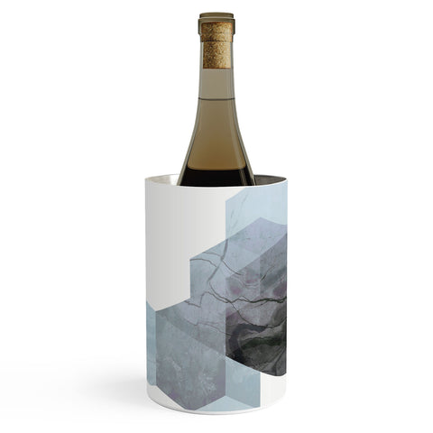 Emanuela Carratoni Neutral Marble Geometry Wine Chiller
