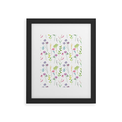 Emanuela Carratoni New Floral Romance Framed Art Print