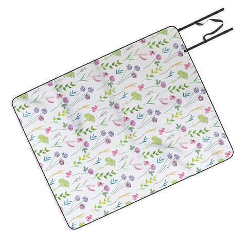 Emanuela Carratoni New Floral Romance Picnic Blanket