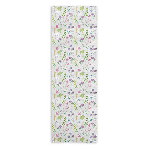 Emanuela Carratoni New Floral Romance Yoga Towel