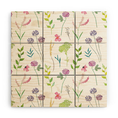 Emanuela Carratoni New Floral Romance Wood Wall Mural