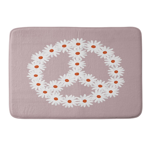 Emanuela Carratoni No War Again Memory Foam Bath Mat