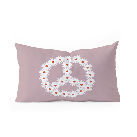Emanuela Carratoni No War Again Oblong Throw Pillow
