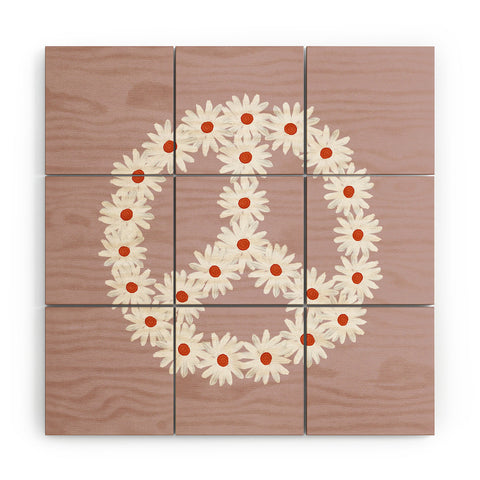 Emanuela Carratoni No War Again Wood Wall Mural