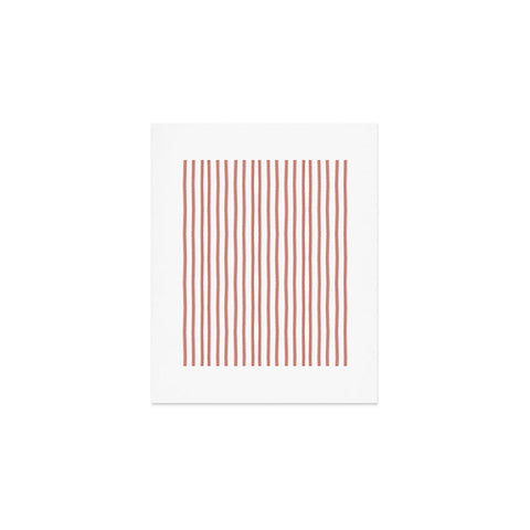Emanuela Carratoni Old Pink Stripes Art Print