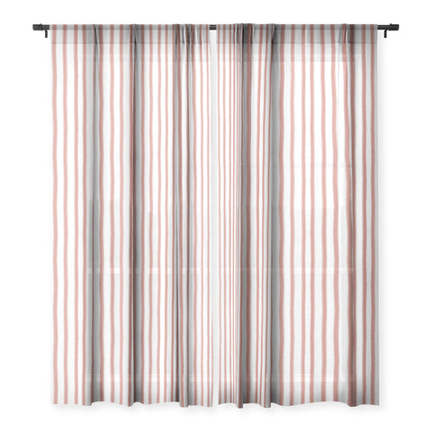 Emanuela Carratoni Old Pink Stripes Sheer Non Repeat