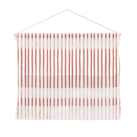 Emanuela Carratoni Old Pink Stripes Wall Hanging Landscape