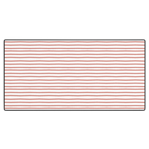 Emanuela Carratoni Old Pink Stripes Desk Mat
