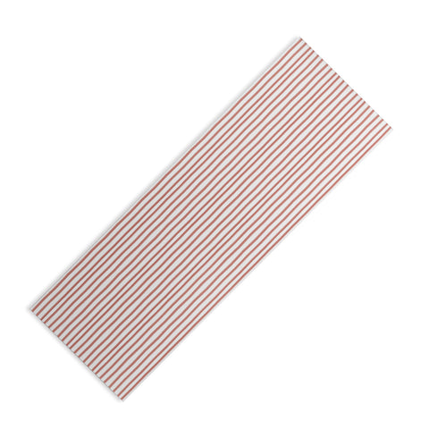 Emanuela Carratoni Old Pink Stripes Yoga Mat