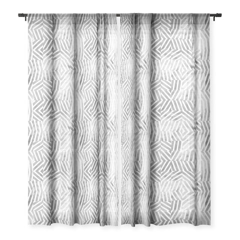 Emanuela Carratoni Optical Theme Sheer Window Curtain