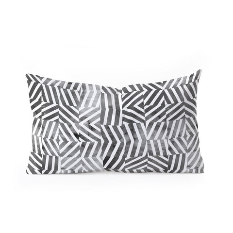 Emanuela Carratoni Optical Theme Oblong Throw Pillow