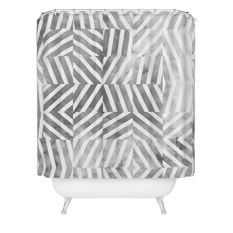 Emanuela Carratoni Optical Theme Shower Curtain