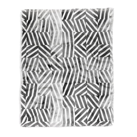 Emanuela Carratoni Optical Theme Throw Blanket