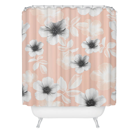 Emanuela Carratoni Pale Garden Shower Curtain