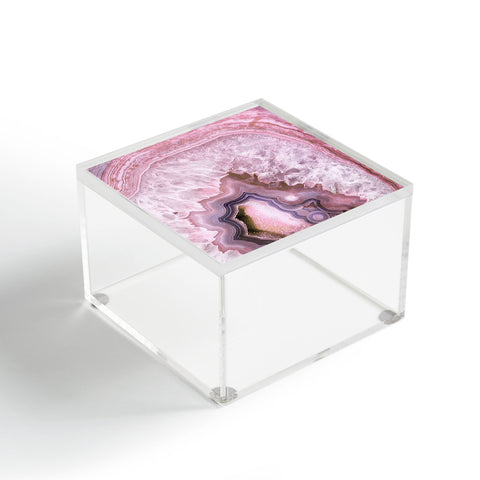 Emanuela Carratoni Pale Pink Agate Acrylic Box