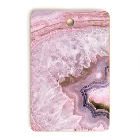 Emanuela Carratoni Pale Pink Agate Cutting Board Rectangle