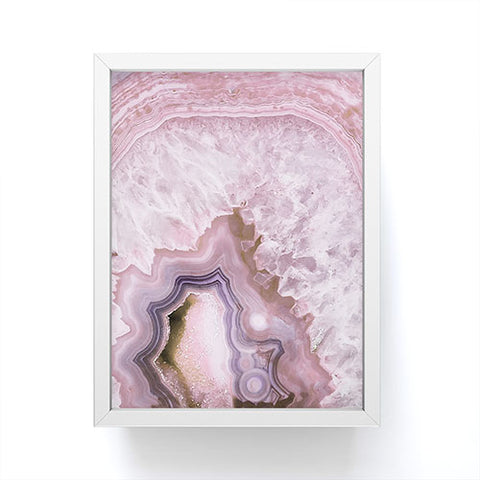 Emanuela Carratoni Pale Pink Agate Framed Mini Art Print