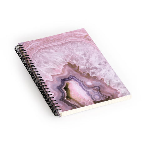 Emanuela Carratoni Pale Pink Agate Spiral Notebook