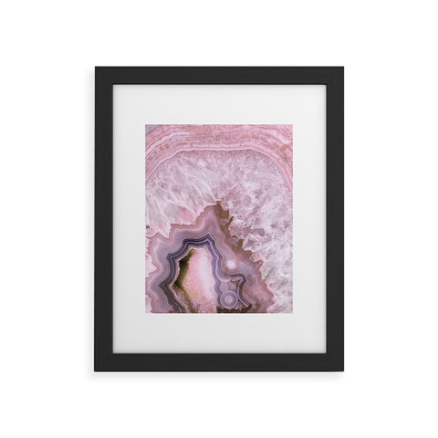 Emanuela Carratoni Pale Pink Agate Framed Art Print