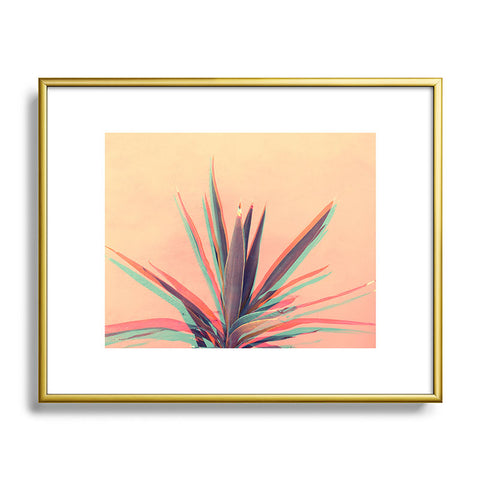 Emanuela Carratoni Palm RGB Metal Framed Art Print