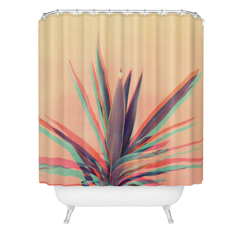 Emanuela Carratoni Palm RGB Shower Curtain