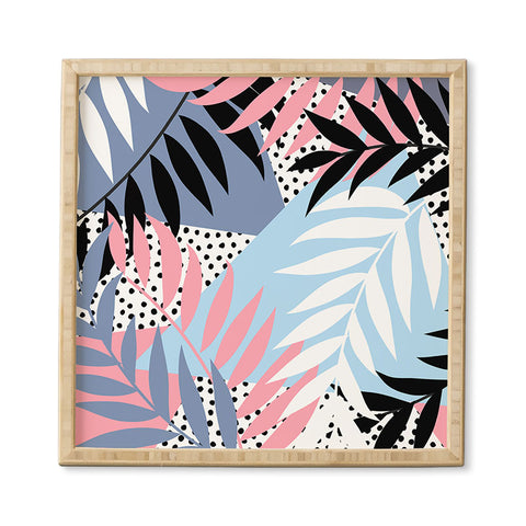 Emanuela Carratoni Palms and Polka Dots Framed Wall Art
