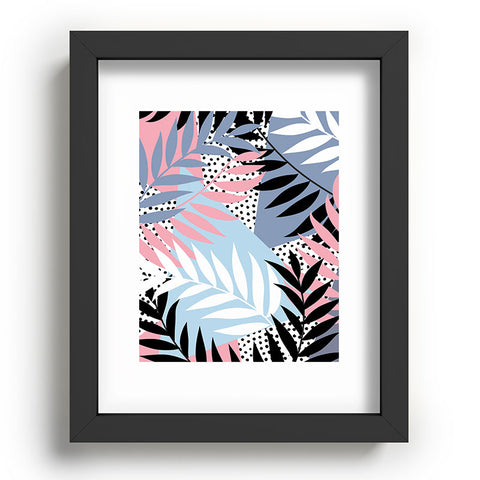 Emanuela Carratoni Palms and Polka Dots Recessed Framing Rectangle