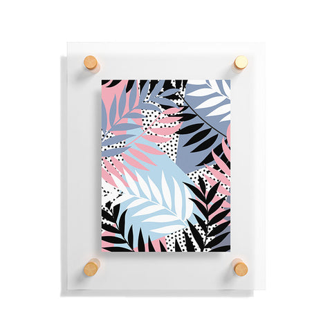 Emanuela Carratoni Palms and Polka Dots Floating Acrylic Print