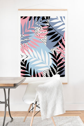 Emanuela Carratoni Palms and Polka Dots Art Print And Hanger