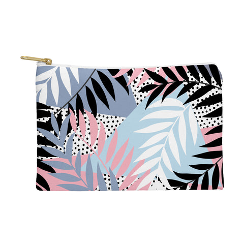 Emanuela Carratoni Palms and Polka Dots Pouch