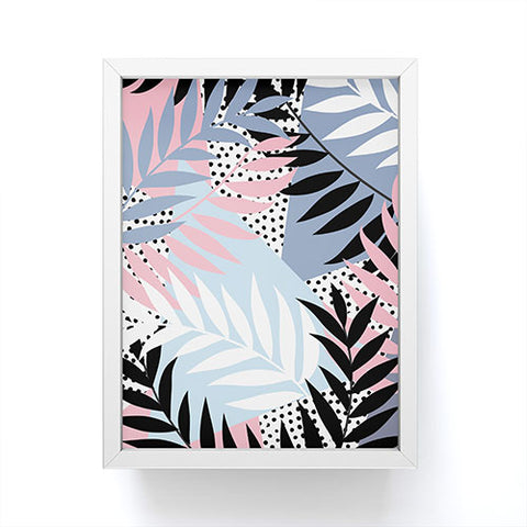 Emanuela Carratoni Palms and Polka Dots Framed Mini Art Print