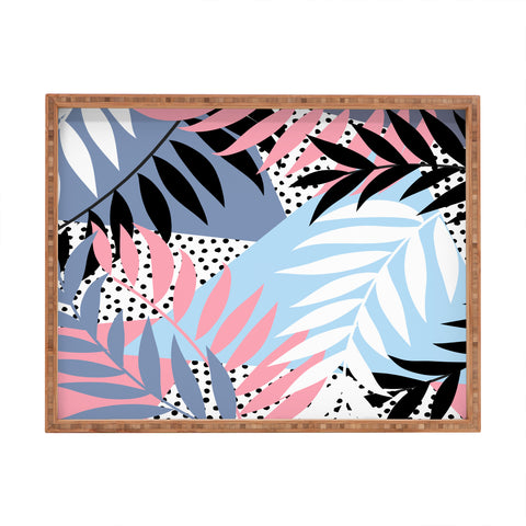 Emanuela Carratoni Palms and Polka Dots Rectangular Tray