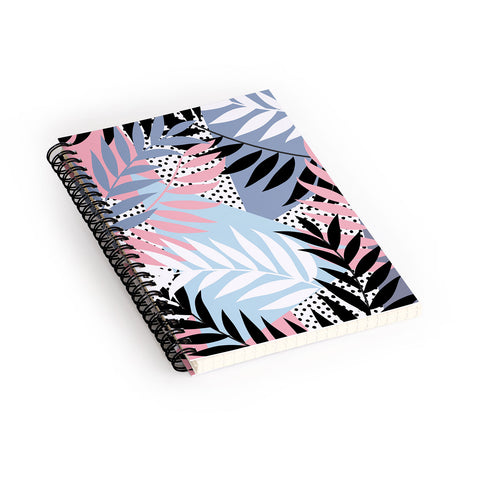 Emanuela Carratoni Palms and Polka Dots Spiral Notebook