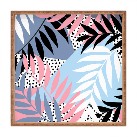 Emanuela Carratoni Palms and Polka Dots Square Tray