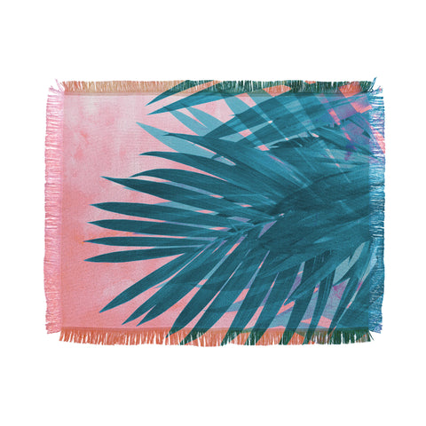 Emanuela Carratoni Palms Throw Blanket