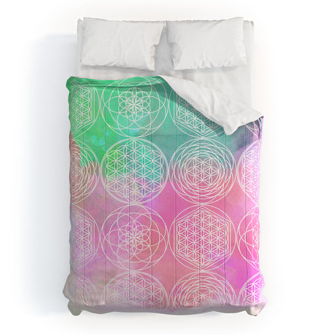 Emanuela Carratoni Pastel Mandala Comforter