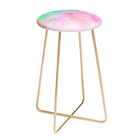Emanuela Carratoni Pastel Mandala Counter Stool