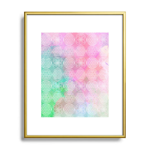 Emanuela Carratoni Pastel Mandala Metal Framed Art Print