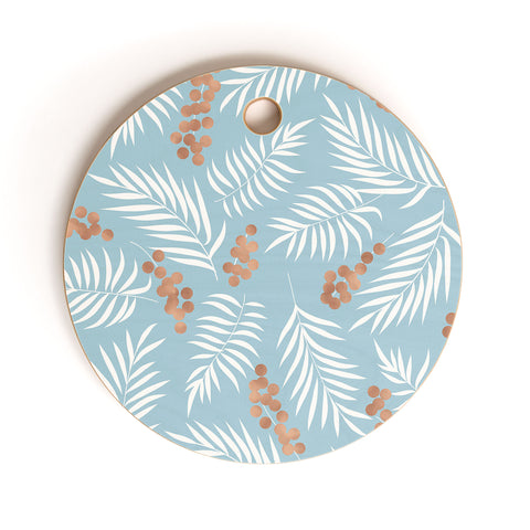 Emanuela Carratoni Pastel Mistletoe Cutting Board Round