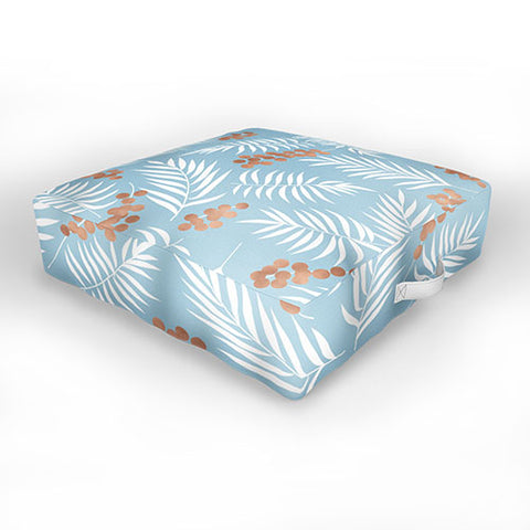 Emanuela Carratoni Pastel Mistletoe Outdoor Floor Cushion