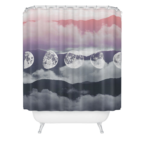 Emanuela Carratoni Pastel Moontime Shower Curtain