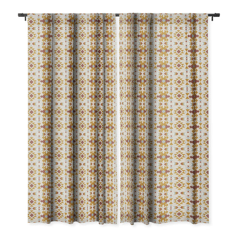 Emanuela Carratoni Pastel Native Mood Blackout Window Curtain