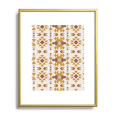Emanuela Carratoni Pastel Native Mood Metal Framed Art Print