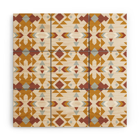 Emanuela Carratoni Pastel Native Mood Wood Wall Mural