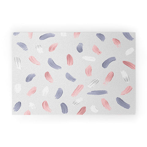 Emanuela Carratoni Pastel Paint Welcome Mat