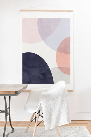 Emanuela Carratoni Pastel Shapes Art Print And Hanger