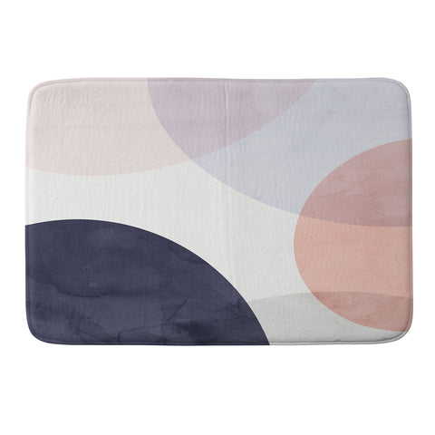 Emanuela Carratoni Pastel Shapes Memory Foam Bath Mat