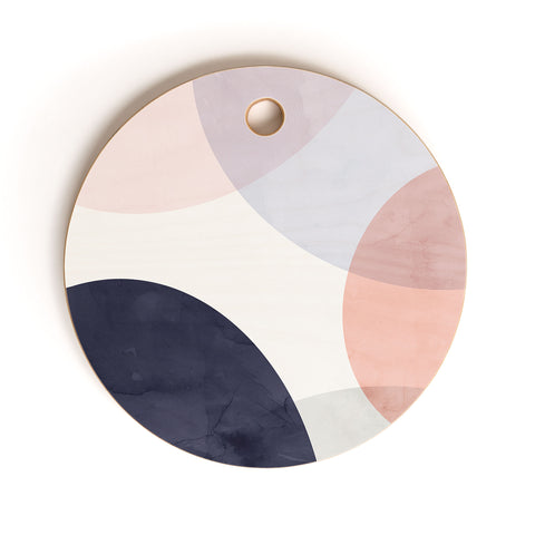 Emanuela Carratoni Pastel Shapes Cutting Board Round