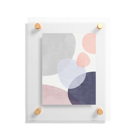 Emanuela Carratoni Pastel Shapes III Floating Acrylic Print